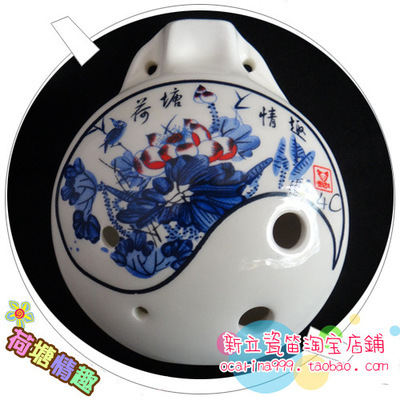 新立6孔AC陶笛荷塘情趣 景德鎮金泰陶瓷的民族吹奏藝術